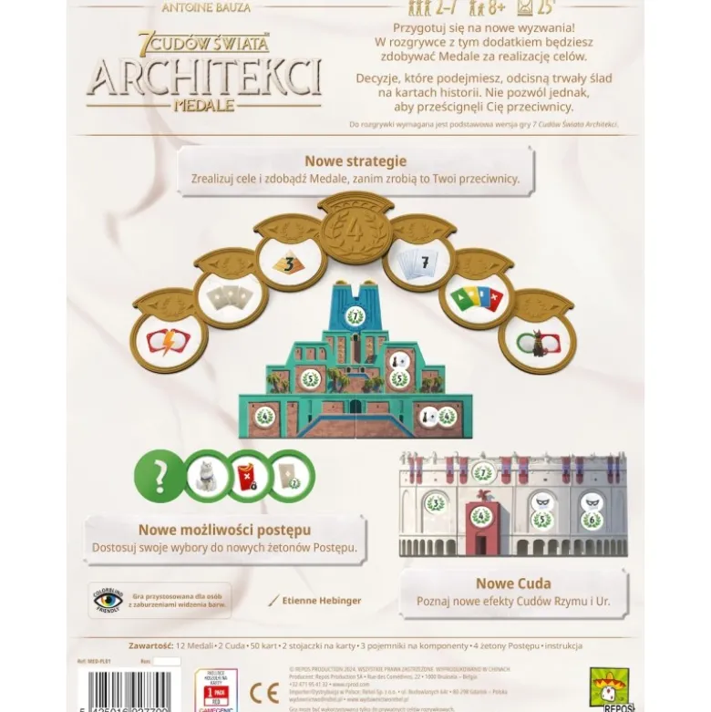 Architekci 7 Cudów Świata: Medale