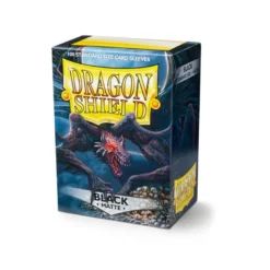 Black Matte ‘Rhipodon’ Dragons Shield 100 sztuk 88x63
