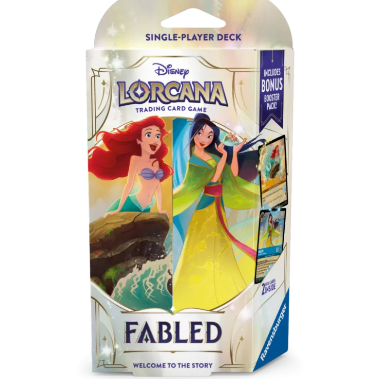 Disney Lorcana TCG: Fabled - Deck Amber & Sapphire (Ariel & Mulan)