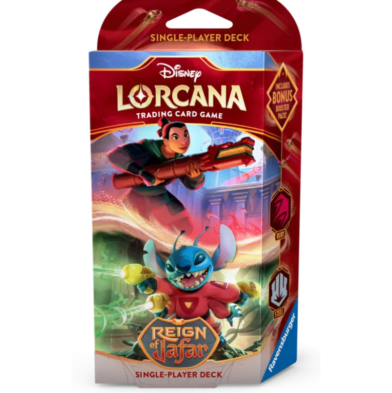 Disney Lorcana TCG: Reign of Jafar - Deck Ruby & Steel (Mulan & Stitch)