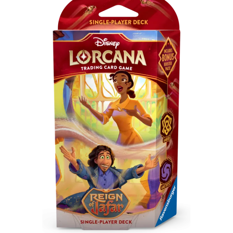 Disney Lorcana TCG: Reign of Jafar - Deck Amber & Ametyst (Tiana & Bruno)
