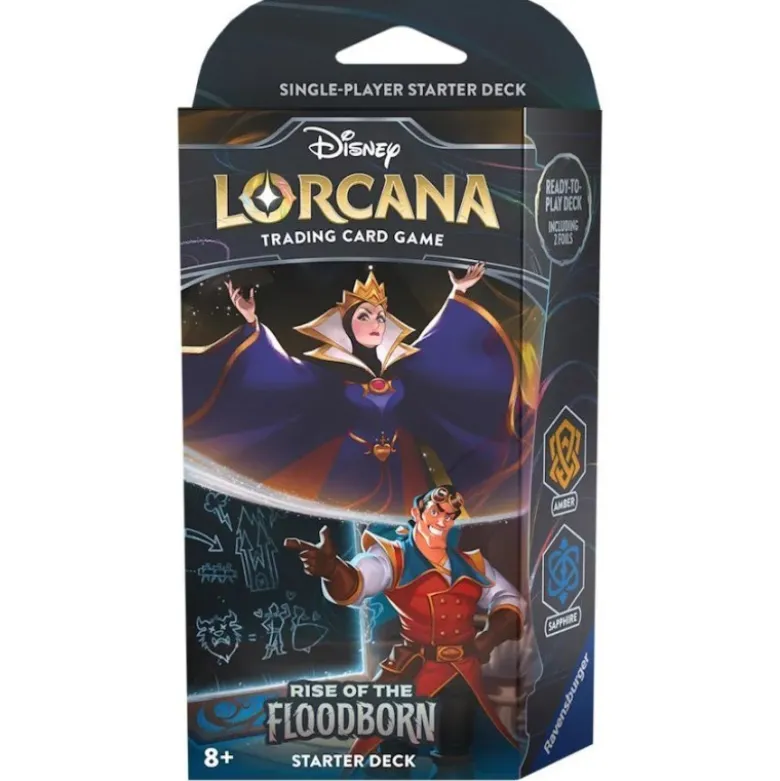Disney Lorcana TCG: Rise of the Floodborn - Amber and Sapphire Starter Deck