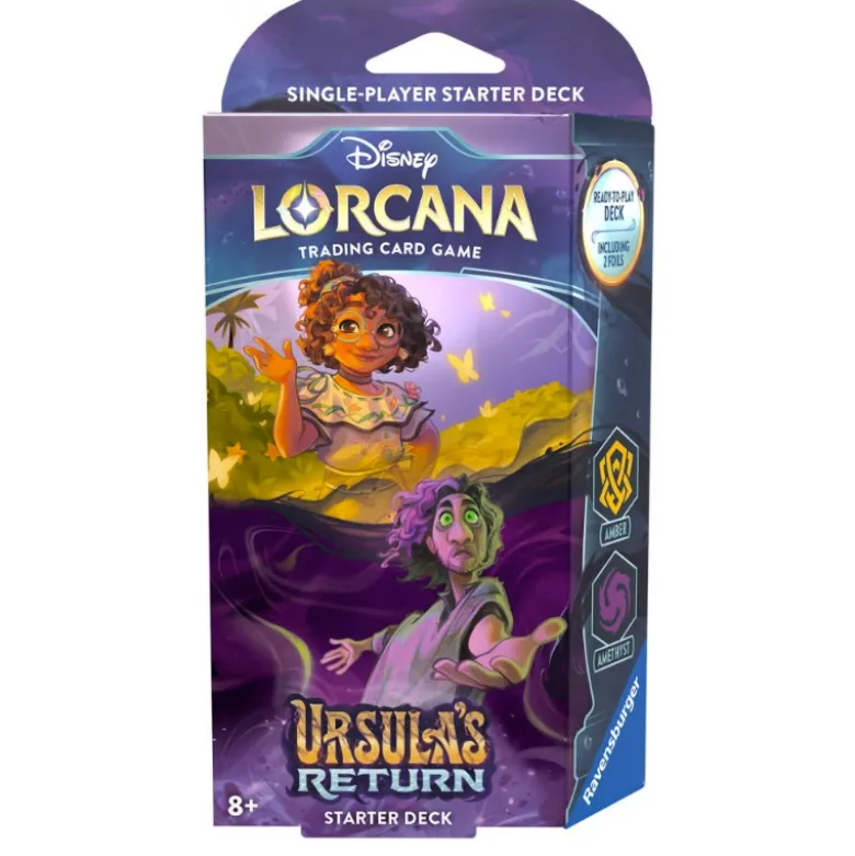 Disney Lorcana TCG - Ursula's Return Starter Deck Amber & Ametist 1+1 GRATIS