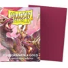 Dragon Shield Matte Dual Sleeves - Pomegranate & Gold