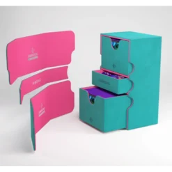 Gamegenic: Stronghold 200+ XL Convertible - Teal/Pink - Exclusive Line