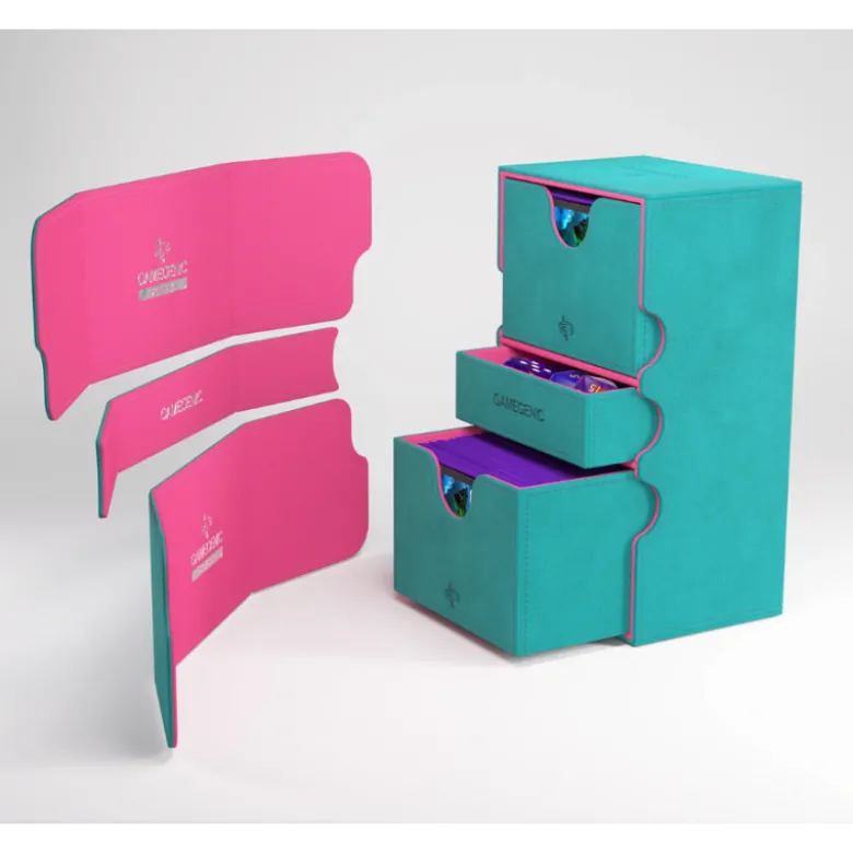 Gamegenic: Stronghold 200+ XL Convertible - Teal/Pink - Exclusive Line