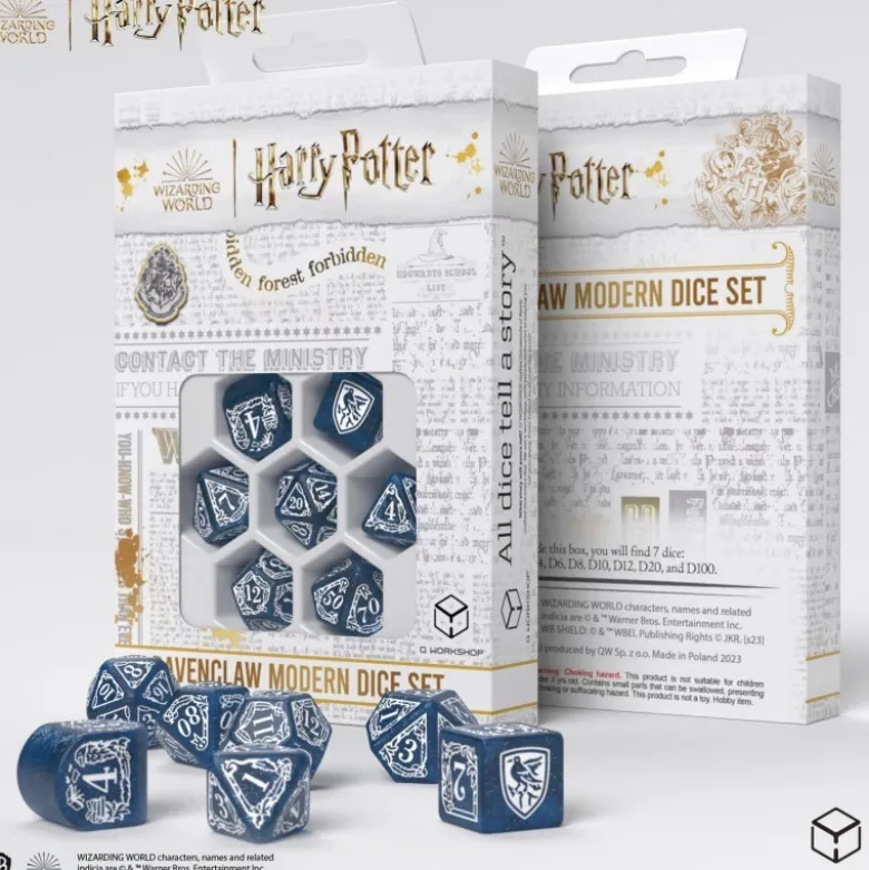 Harry Potter: Zestaw Kości Modern Ravenclaw - Niebieski