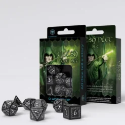 Kości RPG: Elfickie Czarno-białe