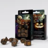 Kości RPG: Haloweenowych Huncwotów Czarno-Pomarańczowe