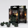 Kości RPG Klasyczne Runiczne: Czarno-zielone