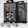 Kości RPG Krasnoludzkie: Biało-czarne