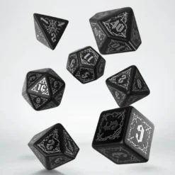 Kości RPG Krwiopijców: Czarno-Srebrne