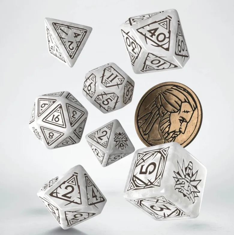 Kości RPG Wiedźmin. Geralt - Biały Wilk