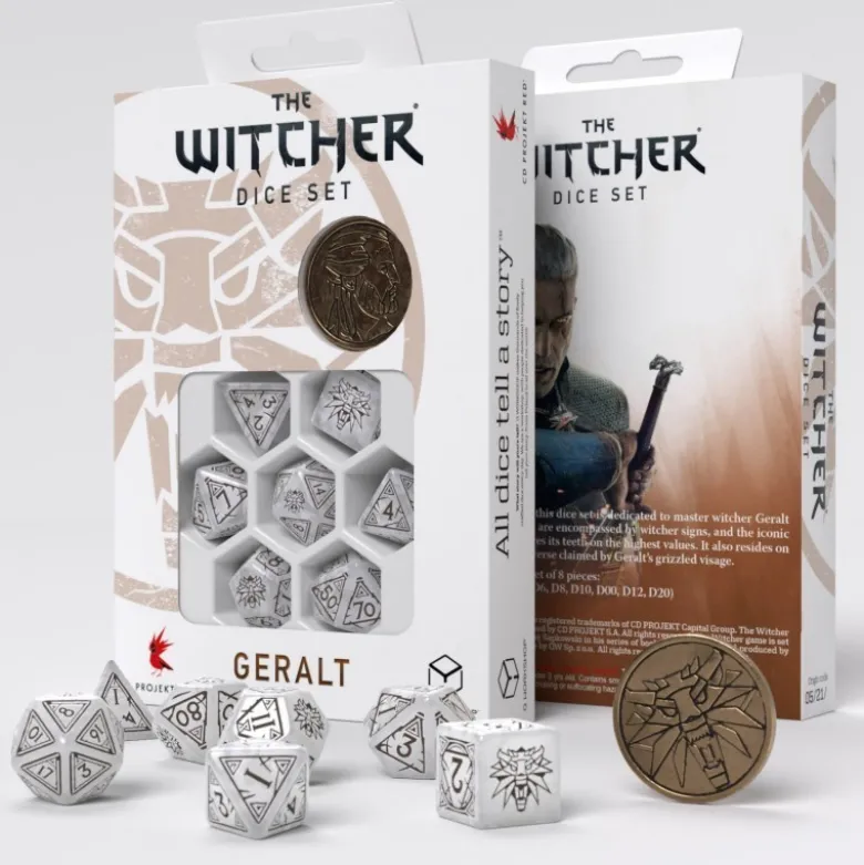 Kości RPG Wiedźmin. Geralt - Biały Wilk