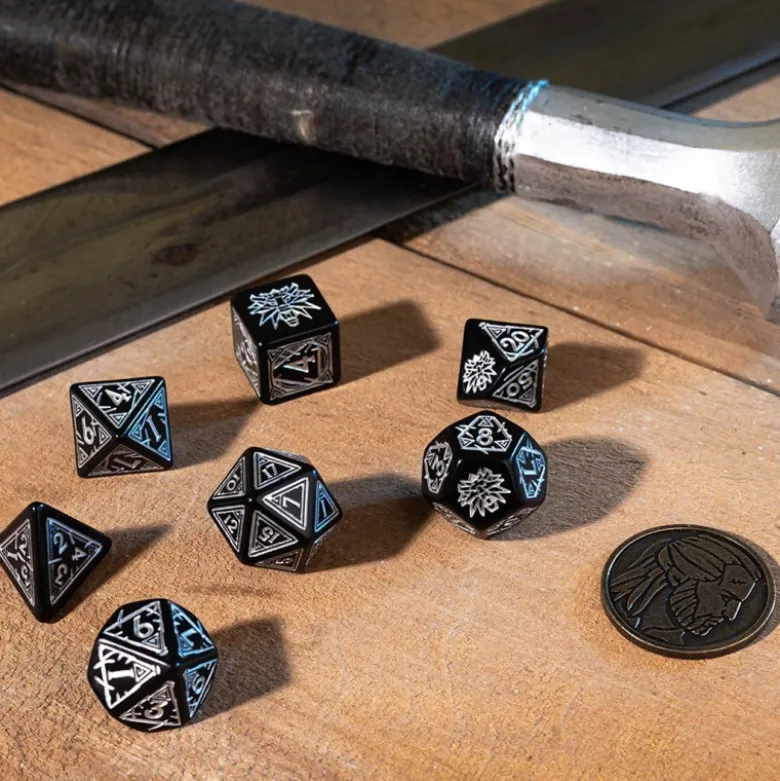 Kości RPG Wiedźmin. Geralt - Srebrny Miecz