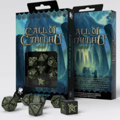 Kości RPG Zew Cthulhu: Czarno-fosforyzujące