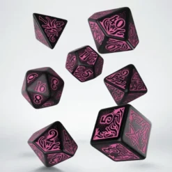 Kości RPG Zew Cthulhu 7. Edycja - Czerń i magenta