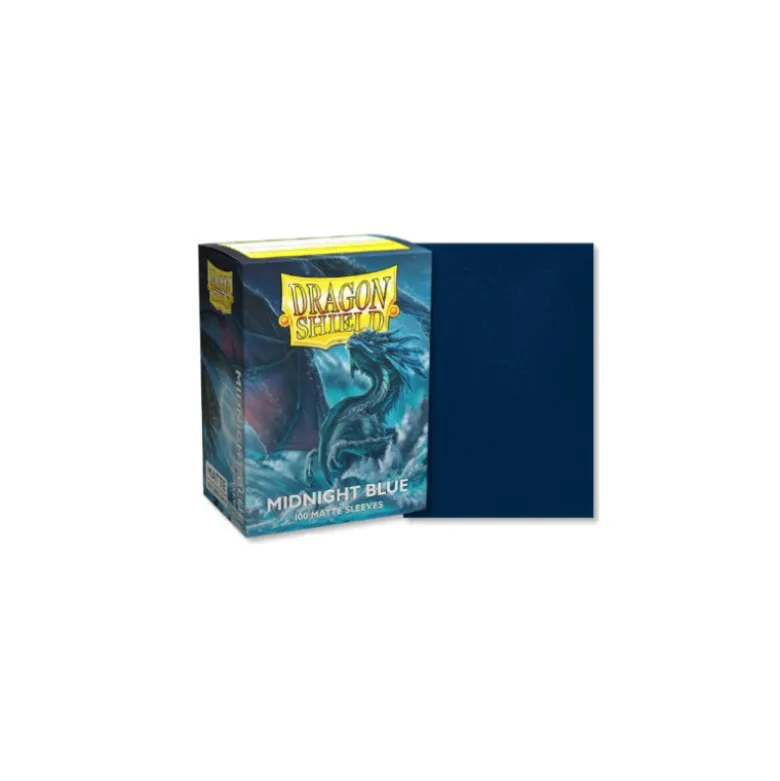 Koszulki Dragon Shield matte dual sleeves Midnight Blue standard size (Granatowe na zewnątrz, czarne wewnątrz)