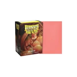 Koszulki Dragon Shield matte dual sleeves Peach standard size (Brzoskwiniowe na zewnątrz, czarne wewnątrz)