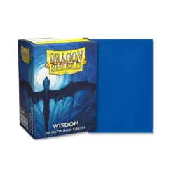 Koszulki Dragon Shield matte dual sleeves Wisdom standard size (Granatowe na zewnątrz, czarne wewnątrz)