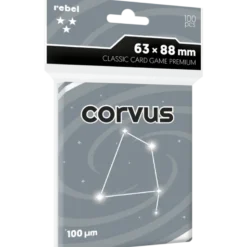 Koszulki na karty Rebel (63x88 mm) Corvus Premium, 100 sztuk