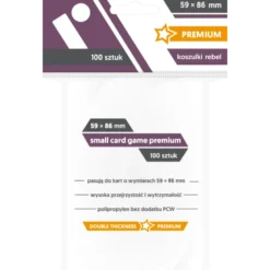 Koszulki na karty Rebel (59x86 mm) "Small Card Game Premium" 100 sztuk