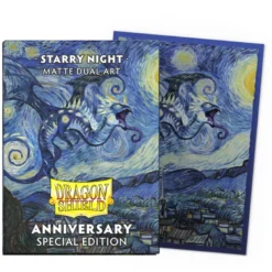 Koszulki Obrazkowe Rocznicowe Metaliczne 'Starry Night' Dragon Shield 100 sztuk