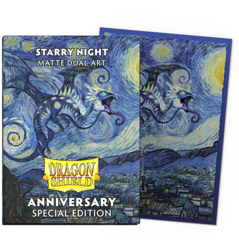 Koszulki Obrazkowe Rocznicowe Metaliczne 'Starry Night' Dragon Shield 100 sztuk