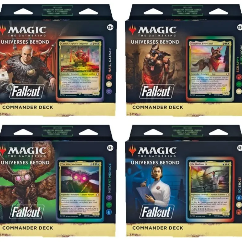 Magic the Gathering: Fallout - Pakiet zbiorczy wszystkich 4 decków Commander