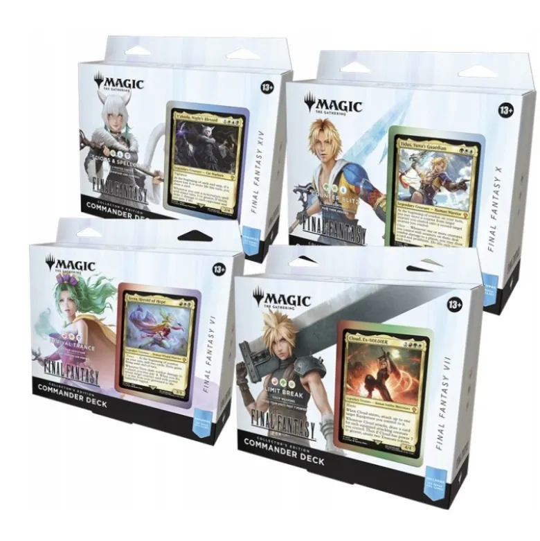 Magic the Gathering: Final Fantasy - Commander Collector's Edition Deck: Komplet 4 różnych decków