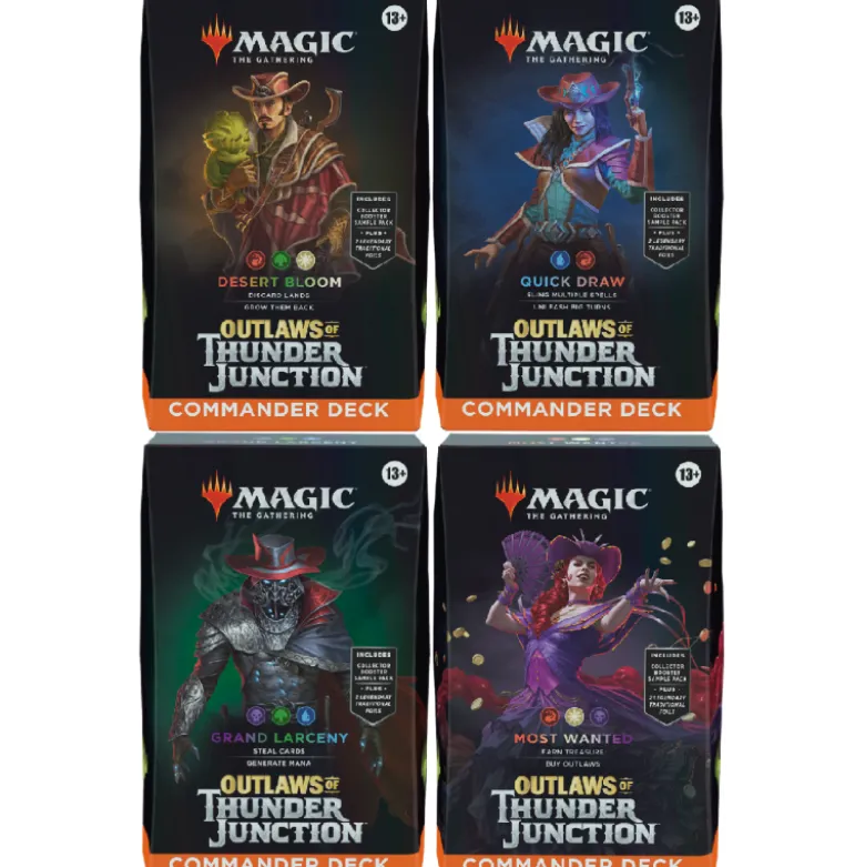 Magic the Gathering: Outlaws of Thunder Junction - Commander Deck Box (4)