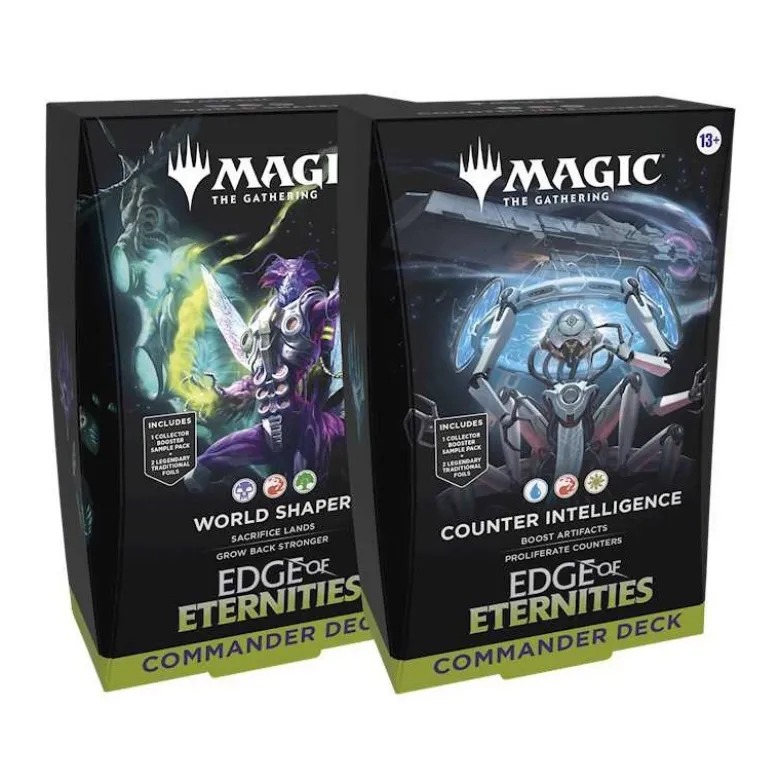 MTG Commander Deck Pakiet: EDGE OF ETERNITIES - Counter Intelligence + World Shaper