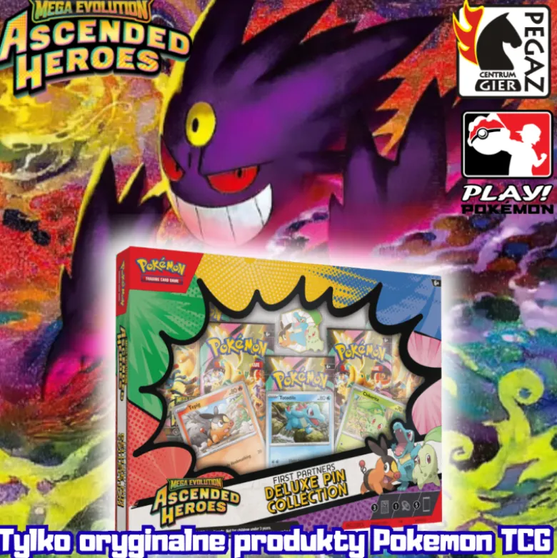 Pokemon TCG: Ascended Heroes - Deluxe Pin Collection - First Partners