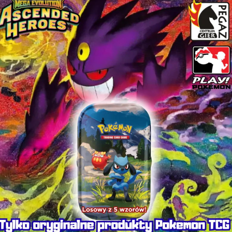 Pokemon TCG: Mega Evolution - Ascended Heroes - Mini Tin (losowy)