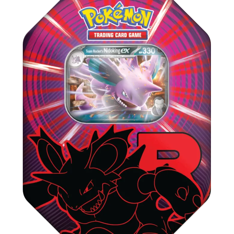 Pokémon TCG: Team Rocket Tin - Nidoking EX