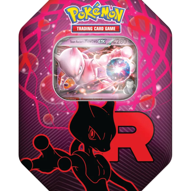 Pokémon TCG: Team Rocket Tin - Zestaw trzech różnych!