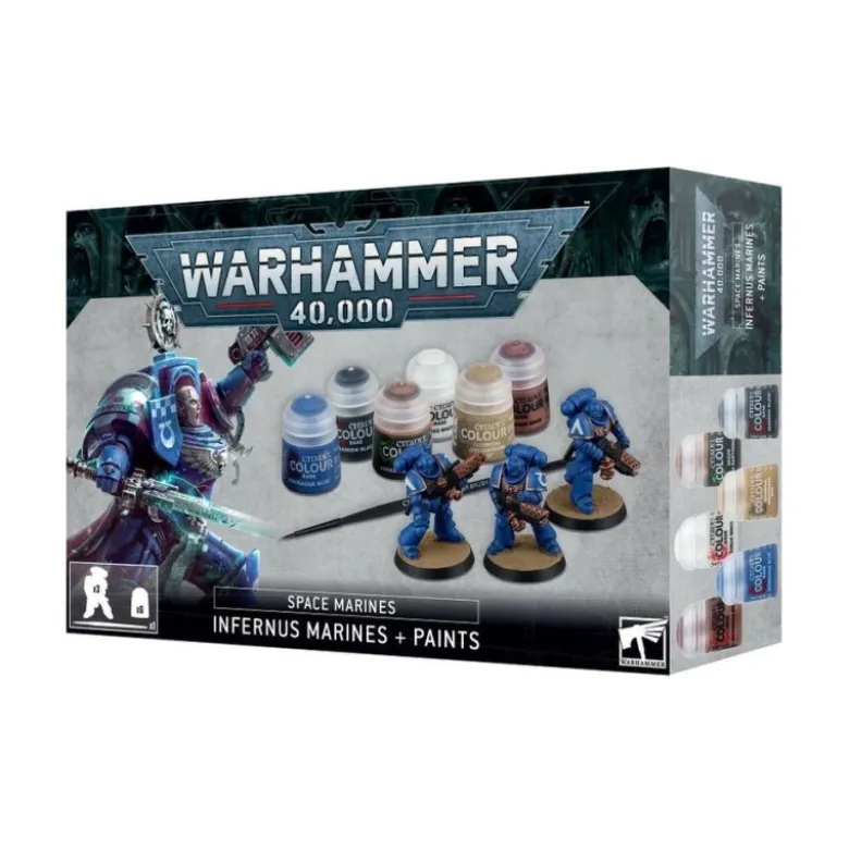 Space Marines: Infernus Marines + Paints Set