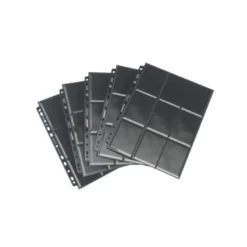 Strony do albumu na karty-czarne: Gamegenic 18-Pocket Pages Sideloading - Black (10 szt)