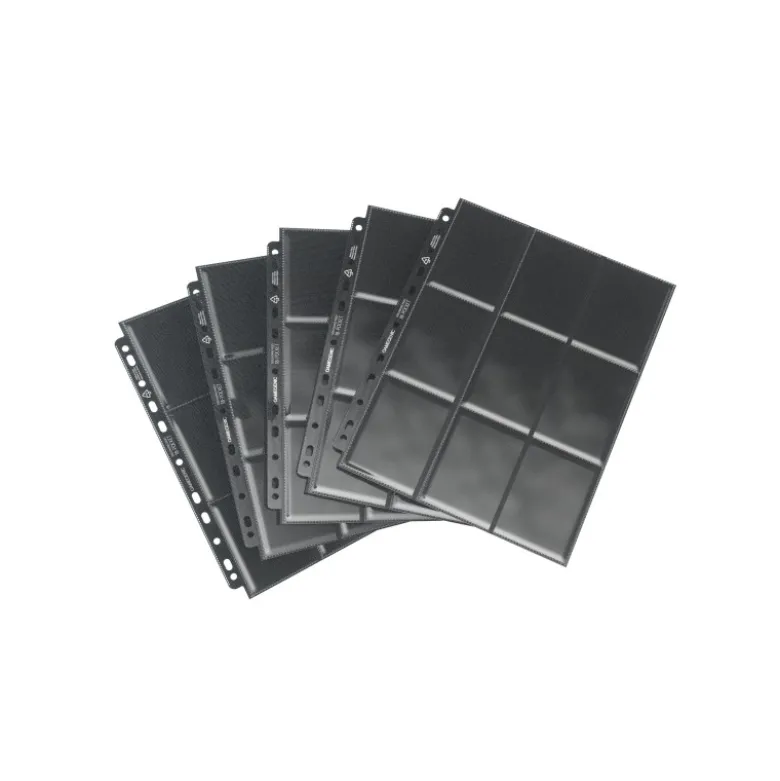 Strony do albumu na karty-czarne: Gamegenic 18-Pocket Pages Sideloading - Black (50 szt)