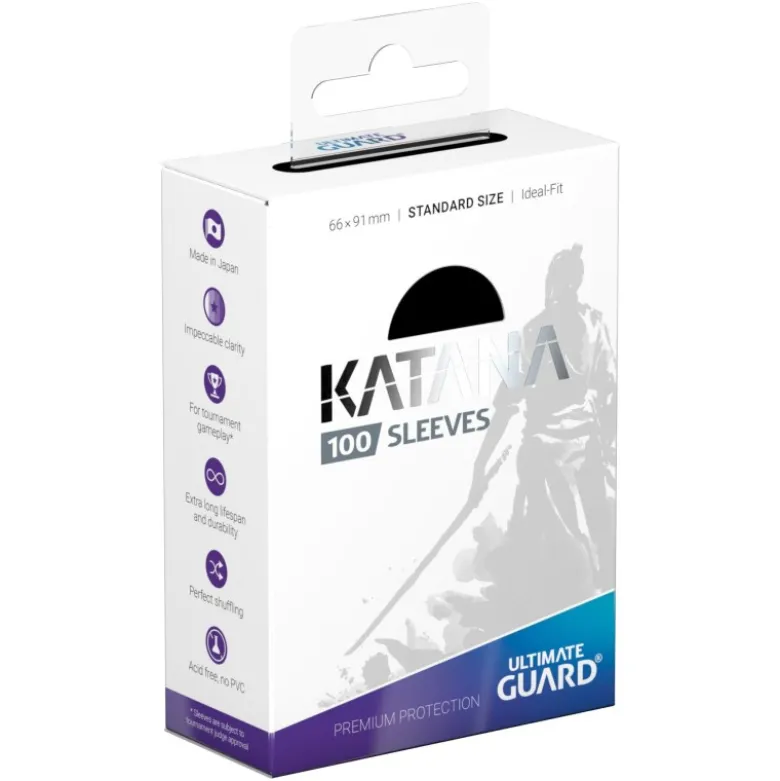 Ultimate Guard Katana Sleeves - Standard Size Black