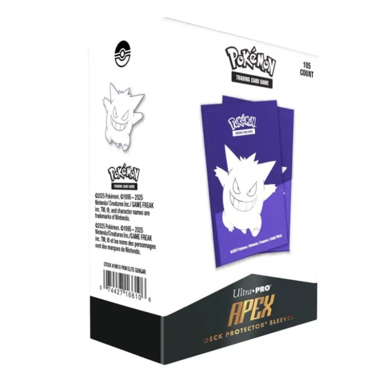 UP - Elite Gengar 105ct Apex Deck Protector Sleeves for Pokémon