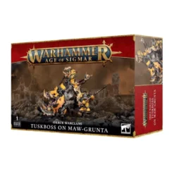 Warhammer Age of Sigmar Orruk Warclans: Tuskboss on Maw-grunta