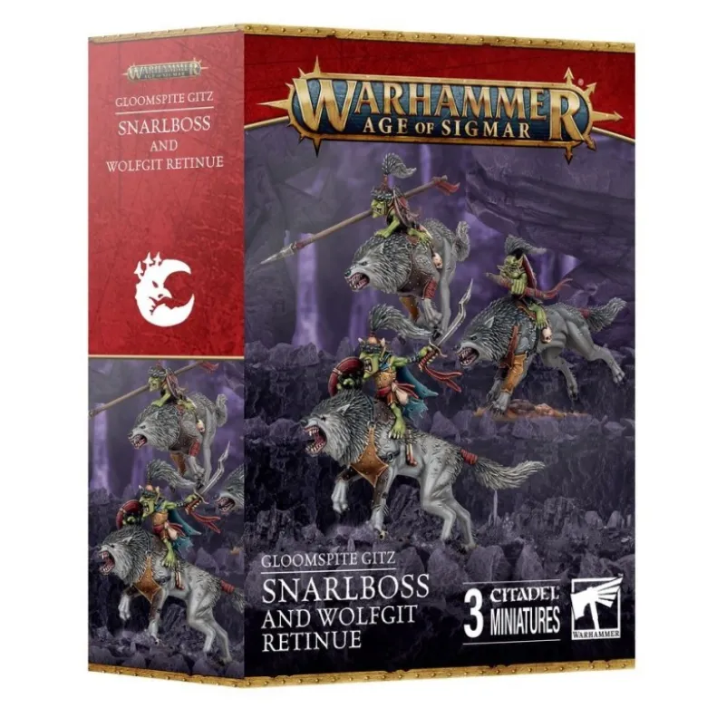 Warhammer Age of Sigmar Snarlboss and Wolfgit Retinue