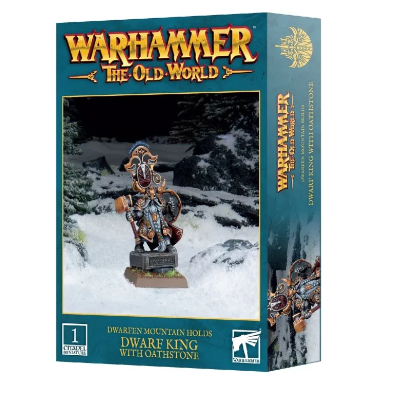 Warhammer Old World: Dwarfen Mountain Holds - Dwarf King With Oathstone