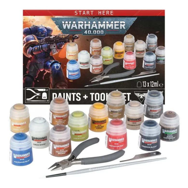 Warhammer 40,000: Paints + Tools Set