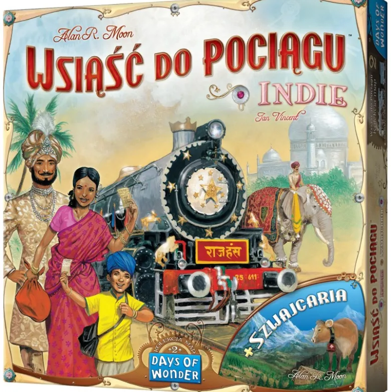 Wsiąść do Pociągu: Kolekcja Map 2 - Indie i Szwajcaria
