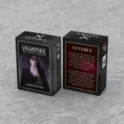 Zestaw! VTES Vampire: The Eternal Stuggle 5 Zestaw Starterów Camarilla + 2x koszulki Krypta + 1x koszulki Biblioteka